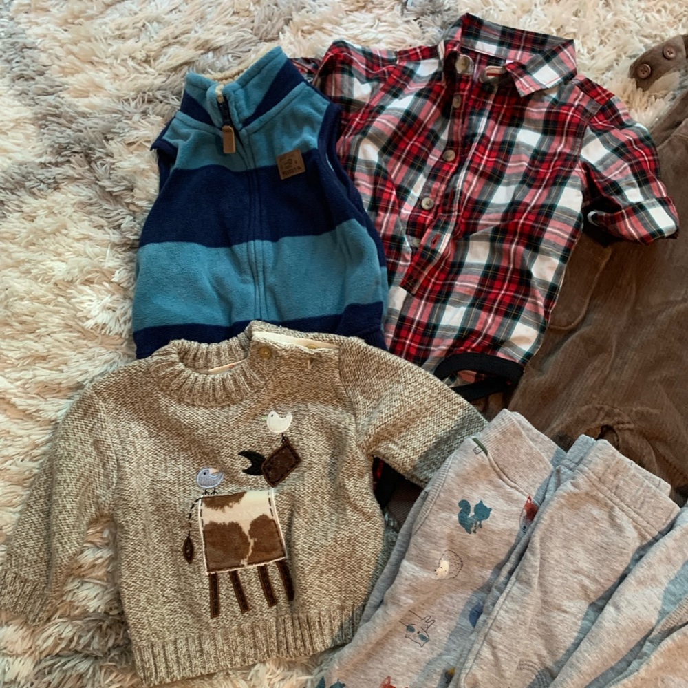 Carters, Old Navy, etc baby lot for 9 month boy.